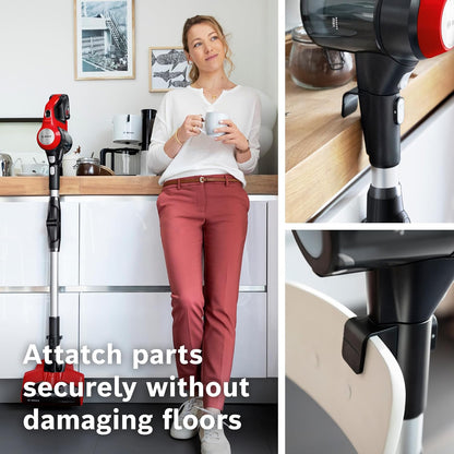 Bosch Unlimited 7 ProAnimal, Cordless Vacuum Cleaner with Rechargeable 3.0 Ah Battery and FlexTube, LED Lighting, 10 Year Motor Warranty, in Tornado Red