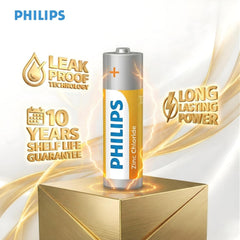 Philips R03G10B/94 AAA Zinc Chloride Battery (Pack of 10)
