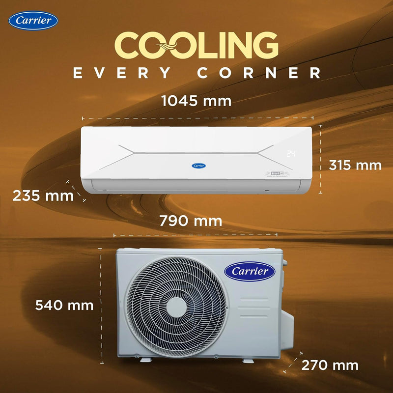 Carrier 2 Ton 3 Star Wi-Fi Smart Flexicool Inverter Split AC (Copper, Convertible 6-in-1 with Wi-Fi with Geo-Fencing,Smart Energy Display, 2026 (CAI24EE3R36W0/W1))-4