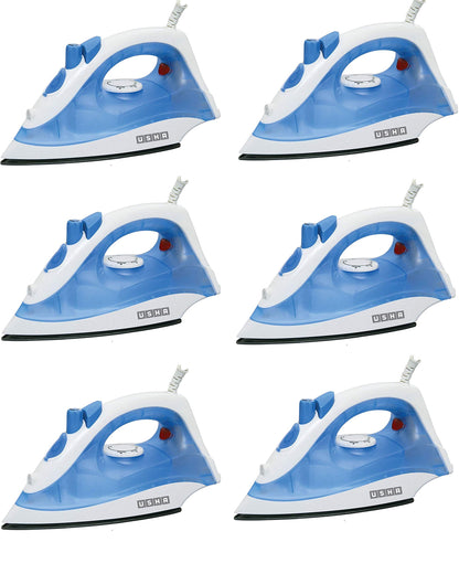 Usha Steam Pro SI 3713 1300-Watt Steam Iron (White/Blue) Pack of 2
