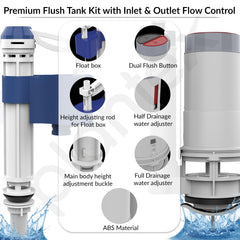 Plantex 10 Inch Ball Cocke for Flush Tank/Dual Siphon Flush Valve/Water-Saving Toilet Repair Kit for One Piece Toilet/Cistern Flush Tank Kit - (Set of 1)-4