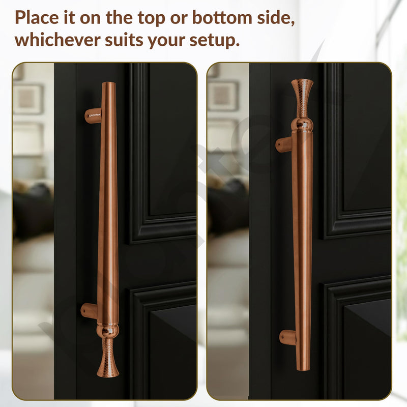 Plantex Main Door Handle/Stainless Steel & Aluminium Door Handle/300mm Pull-Push Handle for Home/Office/Hotel - Pack of 1 (DTMD-413, Rose Gold)-3