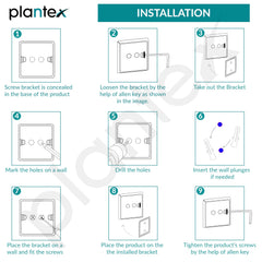 Plantex Decan 304 Grade Stainless Steel Towel Rack for Bathroom/Soap Holder/Napkin Ring/Tumbler Holder/Robe Hook/Bathroom Accessories - Chrome-5