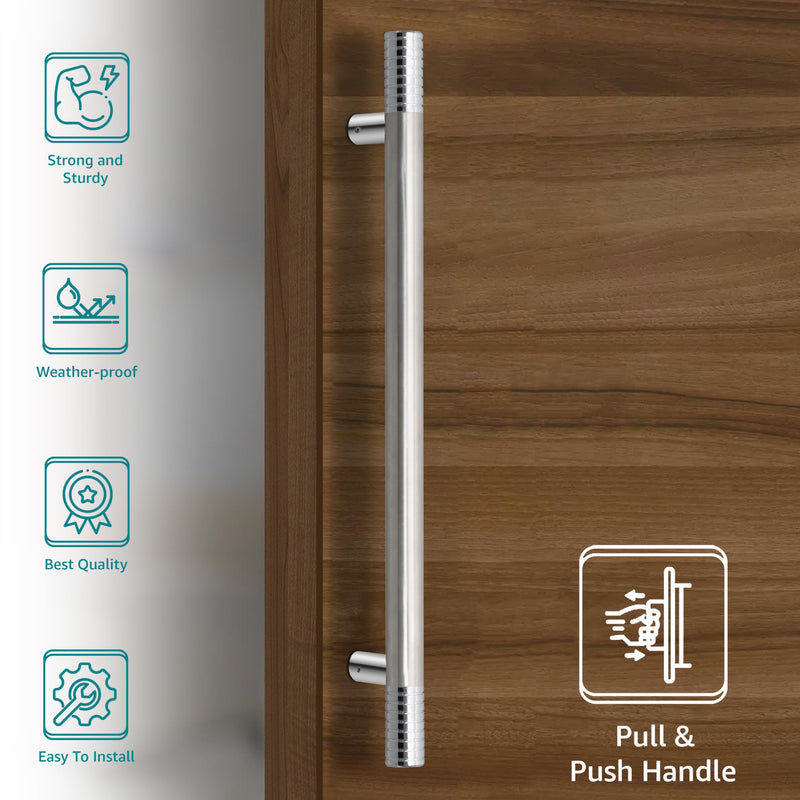 Plantex Heavy Duty Door Handle for Main Door/Pull Push Door Handle/24 inch Main Door Handle/Handle for Home/3 Years Warranty Pack of 1 (Satin)-3