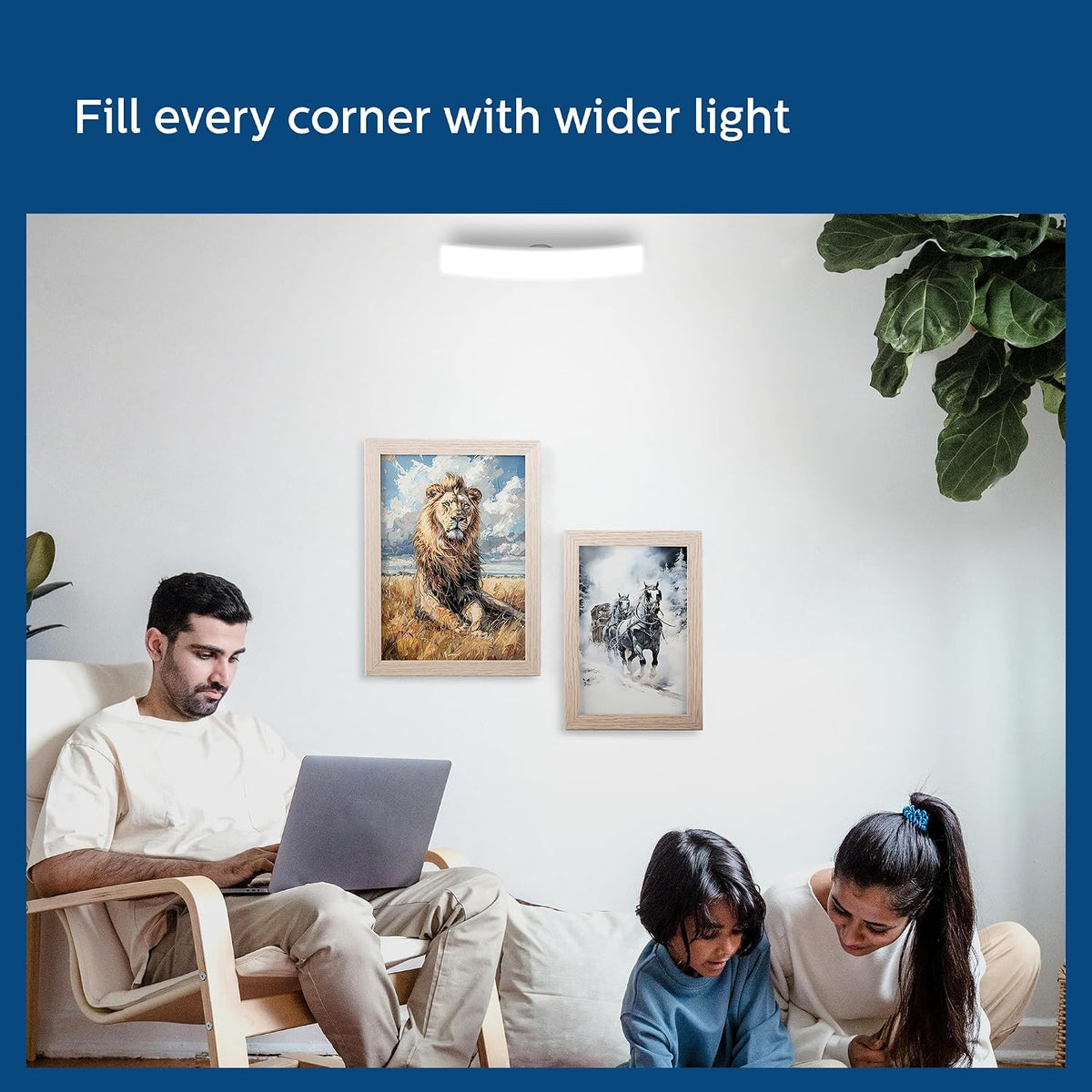 Philips 18 Watts Stellar Bright Curvy LED T-Bulb Base B22,Crystal White (Pack of 6)