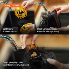 Atomberg Althea Cold Press Juicer | High Nutrition | Easy Assembly & Cleaning | Intelligent Auto Reverse | Advanced Safety Features | Ideal for Fruit, Veggie Juices & Nut Milks