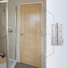 Plantex Stainless Steel Door Butt Hinges 4 inch x 14 Gauge/1.8 mm Thickness Home/Office/Hotel/Hinges for Main Door/Kabja/Soft Close Hinge for Bedroom/Kitchen/Bathroom - Pack of 24 (Satin Matt)-5