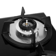 Faber Hob 4 Burner | Auto-Ignition | Spillage Proof | HOB SUPERIA HT904 BR AI N | Concealed Chamber | Metal Knobs | Pan 