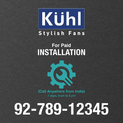 KUHL Inspira W1 400mm Power Saving BLDC Wall Fan with Remote | 28 W | Touch Screen Control Panel with Digital Display | Tilt Mechanism & Swivel Function | Wall Mount | High Air Flow & Low Noise|white