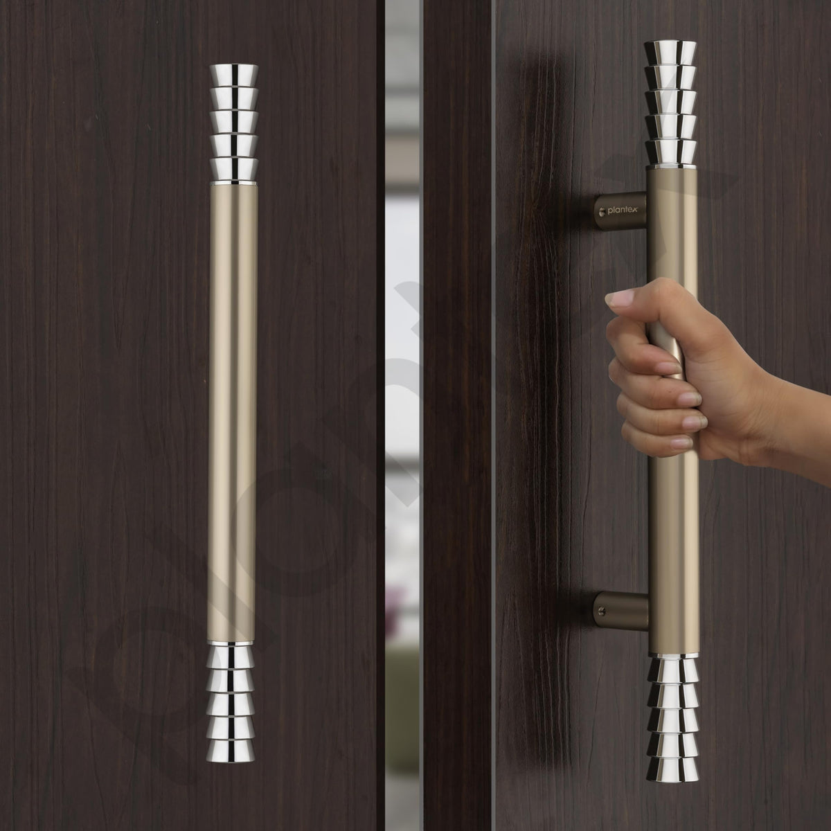 Plantex Door Handle/Stainless Steel 14 inch Main Door Handle/Pull-Push Handle for Home & Office/3 Years Warranty Pack of 2 (Satin White)-2