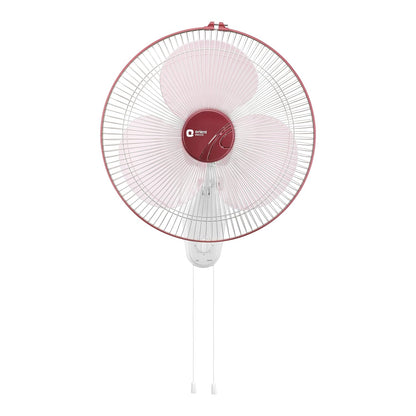 Orient Electric 400 MM Wall-44 Wall Fan | Wall Mount Fan for Home & Kitchen | Powerful Motor with High Air Delivery | Smooth Oscilation, 3-Speed Control | 2 Years Warranty by Orient | Red
