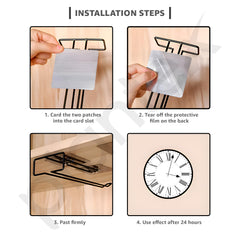 Plantex Self-Adhesive Wine Glass Holder Rack/Under Cabinet Bar Glass Hanging Holder/Stemware Organizer for Kitchen/Home Bar/Pubs/Restaurants (Black, Pack of 2)-3