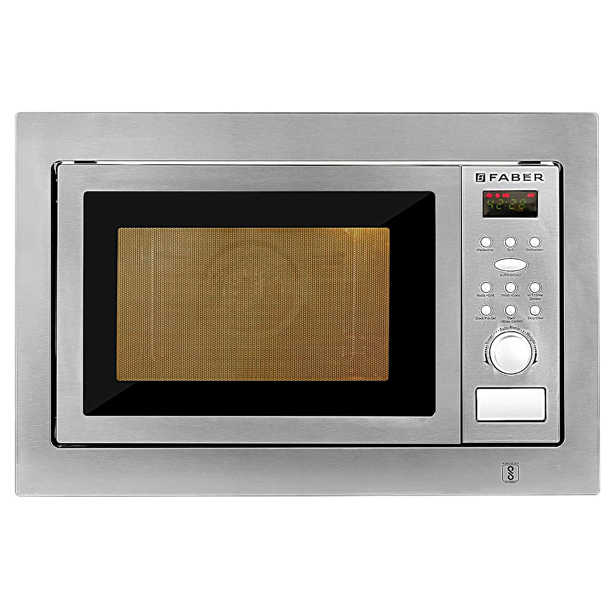 Faber 25L Microwave Oven | Grill,Convection, Defrost | 10 Auto Menus | Speedy & Multi-Stage & Combination Cooking| Child