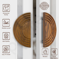 Plantex 8 Inch Main Door Handle/Wooden Handle for Door/Pull-Push Door Handle/Door Accessories (Pack of 1)-2