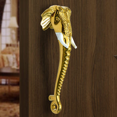 Plantex Heavy Duty Elephant Shape Handle for Main Door/Pull Push 11-Inches Main Door Handle for Home Decor/3 Years Warranty Pack of 1 (Golden Finish)-1