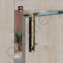 Plantex Stainless Steel 8-inch Tower Bolt/Tower Bolt for Home,Offices Doors and Windows/Tower Bolt for Main Door/Wardrobe Door Latch/Kundi/Chitakini/Door Latch - Pack of 1 (703, Brass Antique)-2