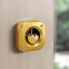 Plantex Dopamine Door Bell for Home/Square Door Chime with Brass Bell/Temple & Meditation Bell for Positive Energy & Home Decor - Pack of 1 (DTK-292 - Gold)-1