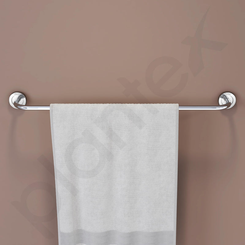 Plantex Stainless Steel Single Towel Rod/Towel Bar/Towel Holder/Towel Hanger for Bathroom/Bathroom Accessories - 24 Inch (Chrome)-4