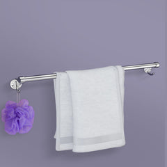Plantex Stainless Steel Towel Rod for Bathroom 24 Inch/Single Rod Bathroom Towel Holder/Towel Hanger for Wash Basin/Bathroom Accessories (24 Inch-Chrome)-1