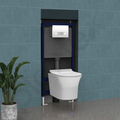 Plantex Concealed Flush Tank for Commode/8 LTR Water Capacity Flushing Cistern with Full Frame/Slim and Stylish Tank with Flush Plate/Concealed Cistern - (Pack of 1)-6