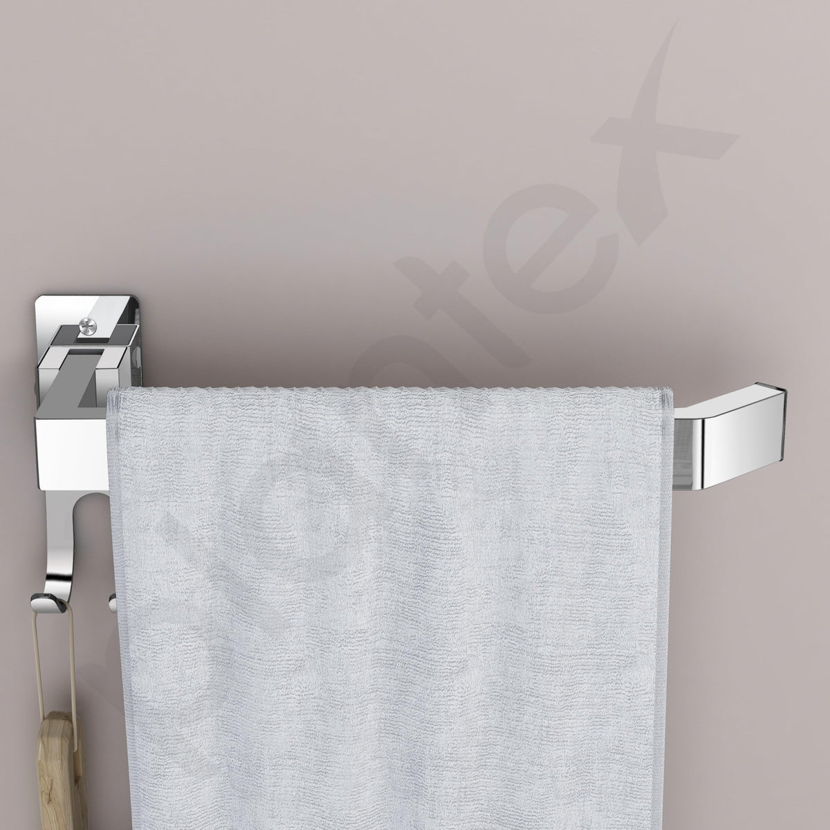 Plantex Stainless Steel Folding Towel Ring for Wash Basin/Towel Hanger for Washbasin/Towel Holder/Bathroom Accessories (Chrome)-6