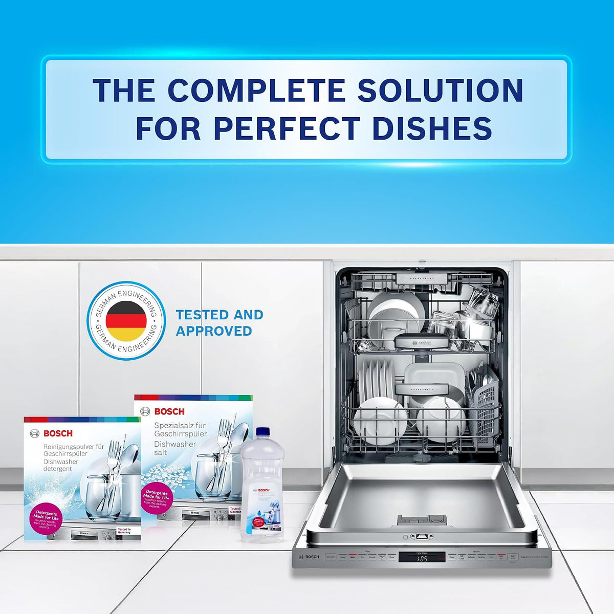 Bosch Combo Pack Dishwasher - Detergent, Salt & Rinse Aid
