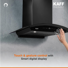 Kaff 60cm Curved Filterless Chimney, Installation Kit Included, KEC 60A