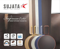 Sujata Impresso ES18 1200 mm Decorative Ceiling Fan (Matt Bronze Copper)-5