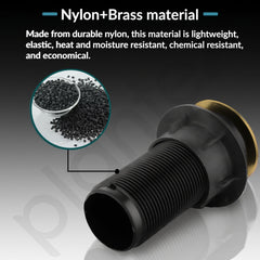 Plantex Brass with Nylon 4 inch Full Thread Waste Coupling for Wash Basin/Coupling for Sink - Pack of 1 (BH-1116, Gold)-4
