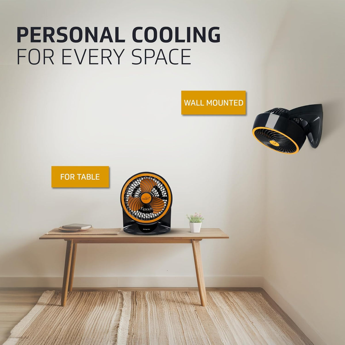 V-Guard Spinny Pro 180 mm Table & Wall Fan-4