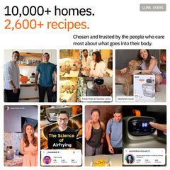 EDT Luma PureGlass™ 4.5L + 2.5L Dual Bowl Air Fryer Oven | ZERO COATING,100% Toxin Free, No Ceramic, PFAS, PTFE, PFOA | 6-in-1 Multi Function | 1500W | NutriRetain™