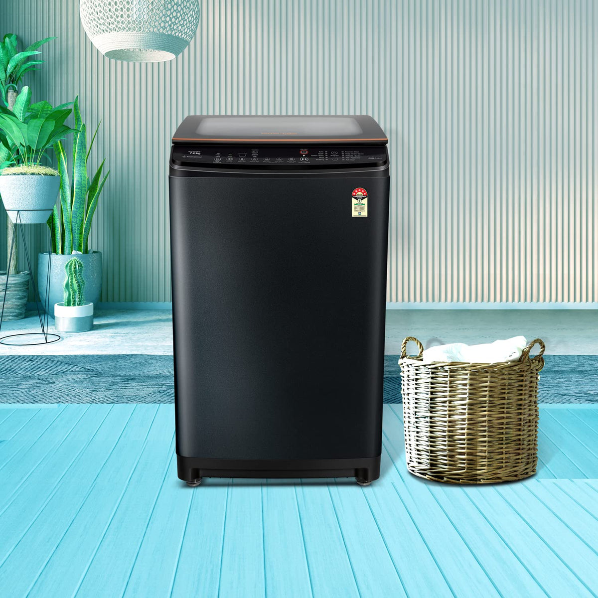 Voltas Beko 6.5 Kg Fully Automatic, Inverter, Top Load Washing Machine (WTL65VPBGX, Black),Fountain Wash-2