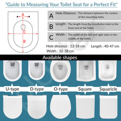 Plantex Polypropylene Toilet Seat/Western Toilet Seats For Bathroom/Soft Closing Toilet Seat/Toilet Seat Cover For Commode - Rectangle Shape (Glossy White)-5