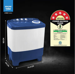 Voltas Beko, A Tata Product 6.5 Kg 5 Star Semi-Automatic Top Loading Washing Machine (WTT65UNX/OK3I0I0W01, Blue, Pulsator wash technology)-5