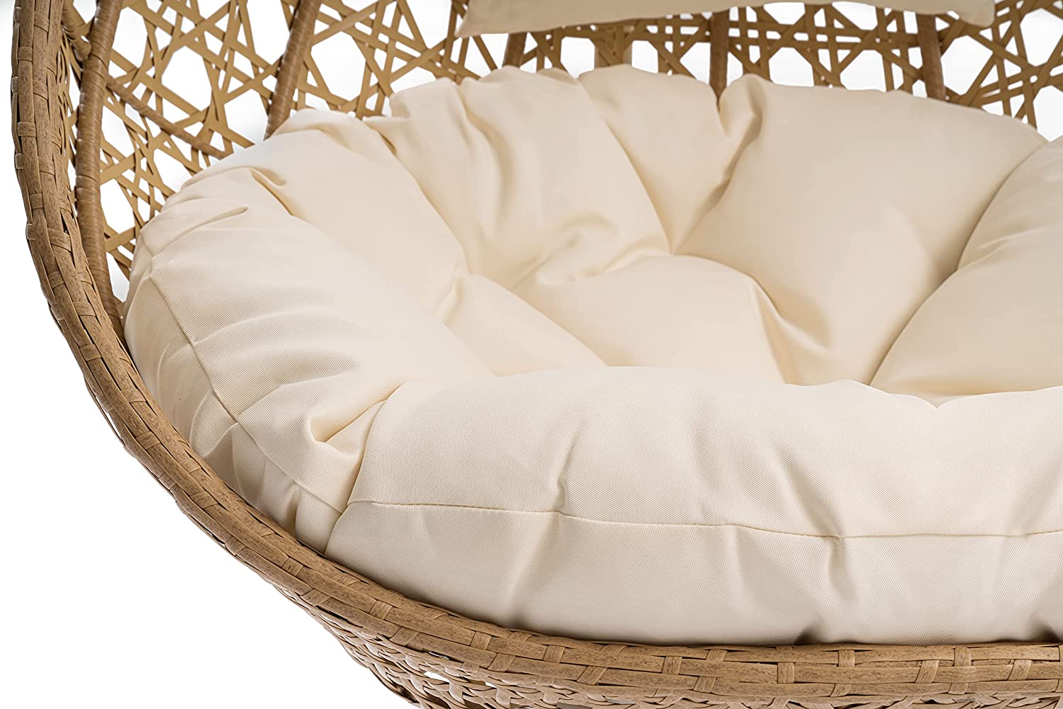 Elliott Single Seater Hanging Swing With Stand For Balcony , Garden