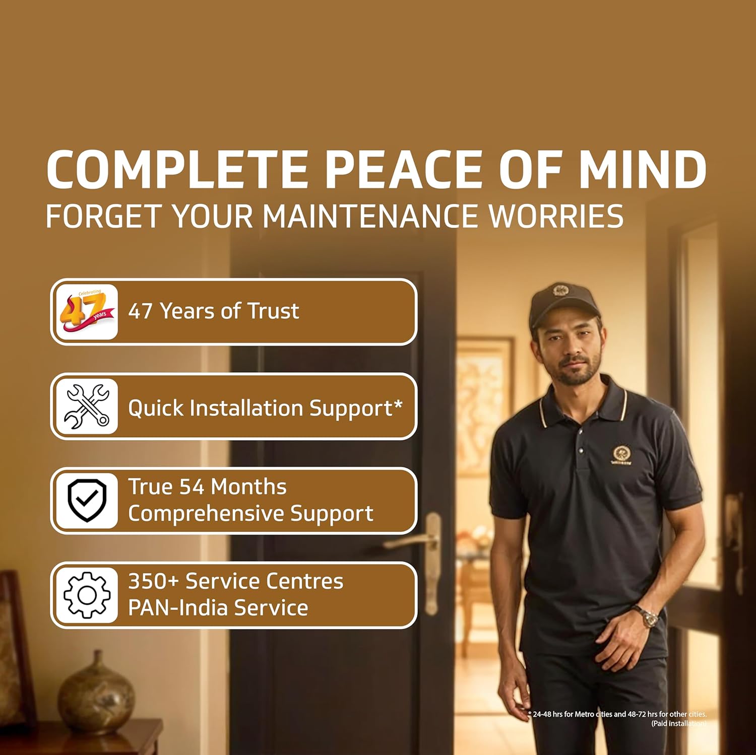 V-Guard Exado Pro ES BLDC Ceiling Fan | Remote Control | Anti Dust Coating | BEE 5 Star Rating | 400 RPM | 100% Copper Motor | 1.2M (Elegance Brown Matte), 1.2 Metres