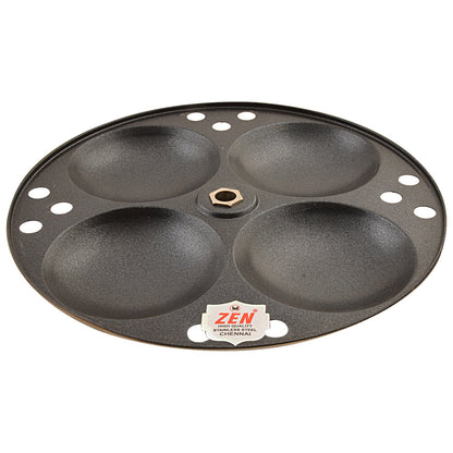 Jain Stainless Steel Nonstick 3 Plate Idly Stand | Idli Maker | Nonstick Idli Stand with Holes for 7.5 liter Prestige Pressure Cooker (12 Idly), Black