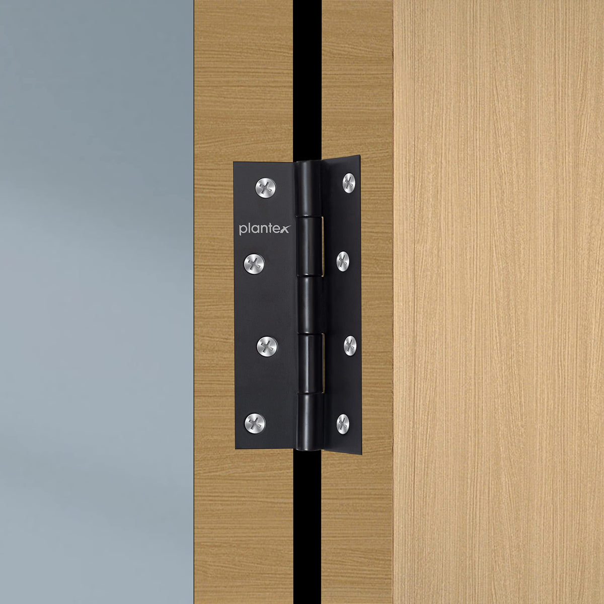 Plantex Door Hinges 4 inch x 14 Gauge/1.8 mm Thickness Home/Office/Hotel/Door Hinges for Main Door/Kabza for Bedroom/Kitchen/Bathroom/Window/Soft Movement Hinge- Pack of 24 (Black)-2