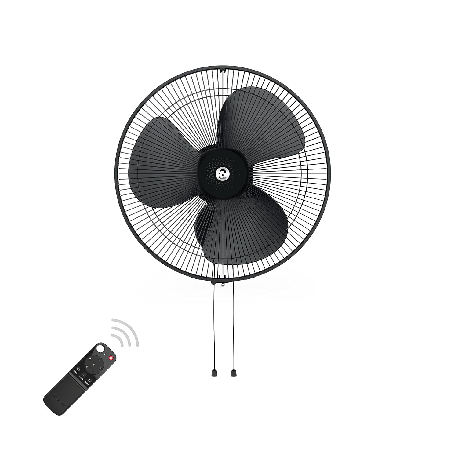 atomberg Renesa 400mm Wall Mount Fan | 5-star rated | Ideal for Home & Office | Silent BLDC Fan | 6 Speeds | 35W | Remote with Oscillation, Timer, Sleep | 2 Years Warranty (Midnight Black)