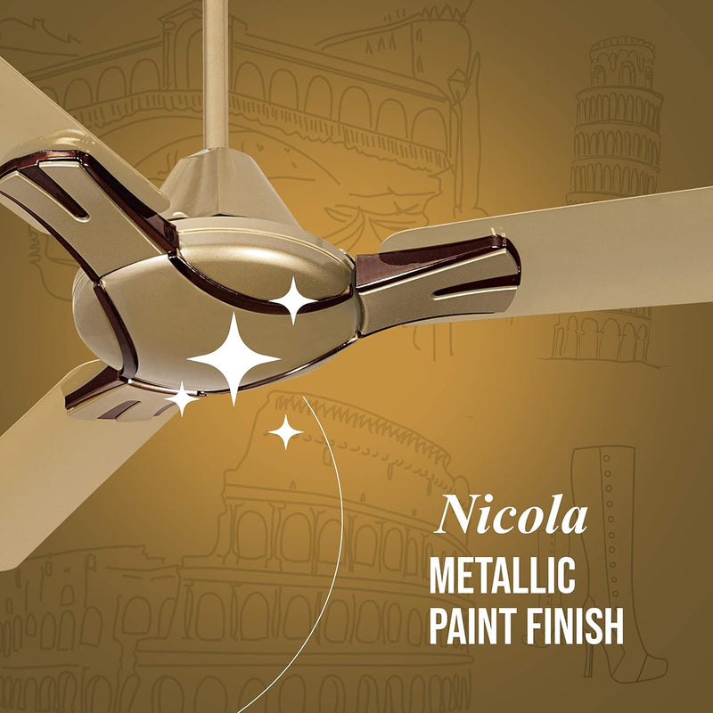 Havells Nicola 1200mm High Performance at Low Voltage (HPLV) Ceiling Fan (Bronze Copper)-5