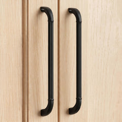 Plantex Cabinet Handle/224mm Handle for Wardrobe/Kitchen Handle/Pull-Push Handle for Home/Office - Pack of 2 (Black) (Model APS-PH-105)-1