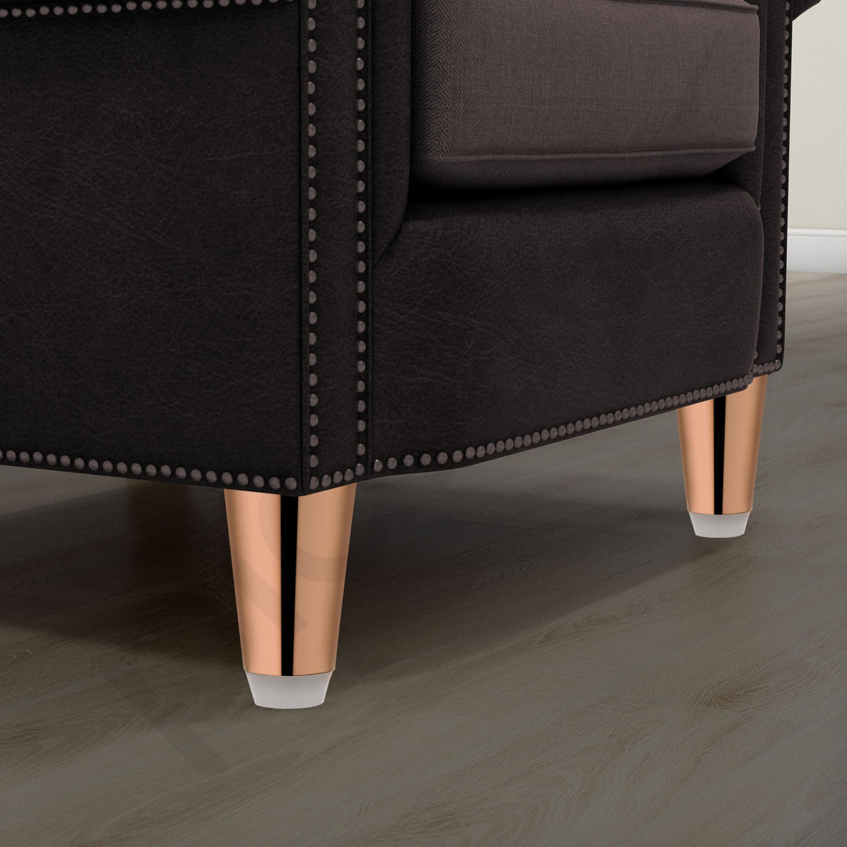 Plantex Heavy Duty Stainless Steel 4 inch Sofa Leg/Bed Furniture Leg Pair for Home/Furniture Sofa Legs for Table/Support Legs/Furniture Leg (Rose Gold) Set of 4 Pcs (Model APS-DTS-53)