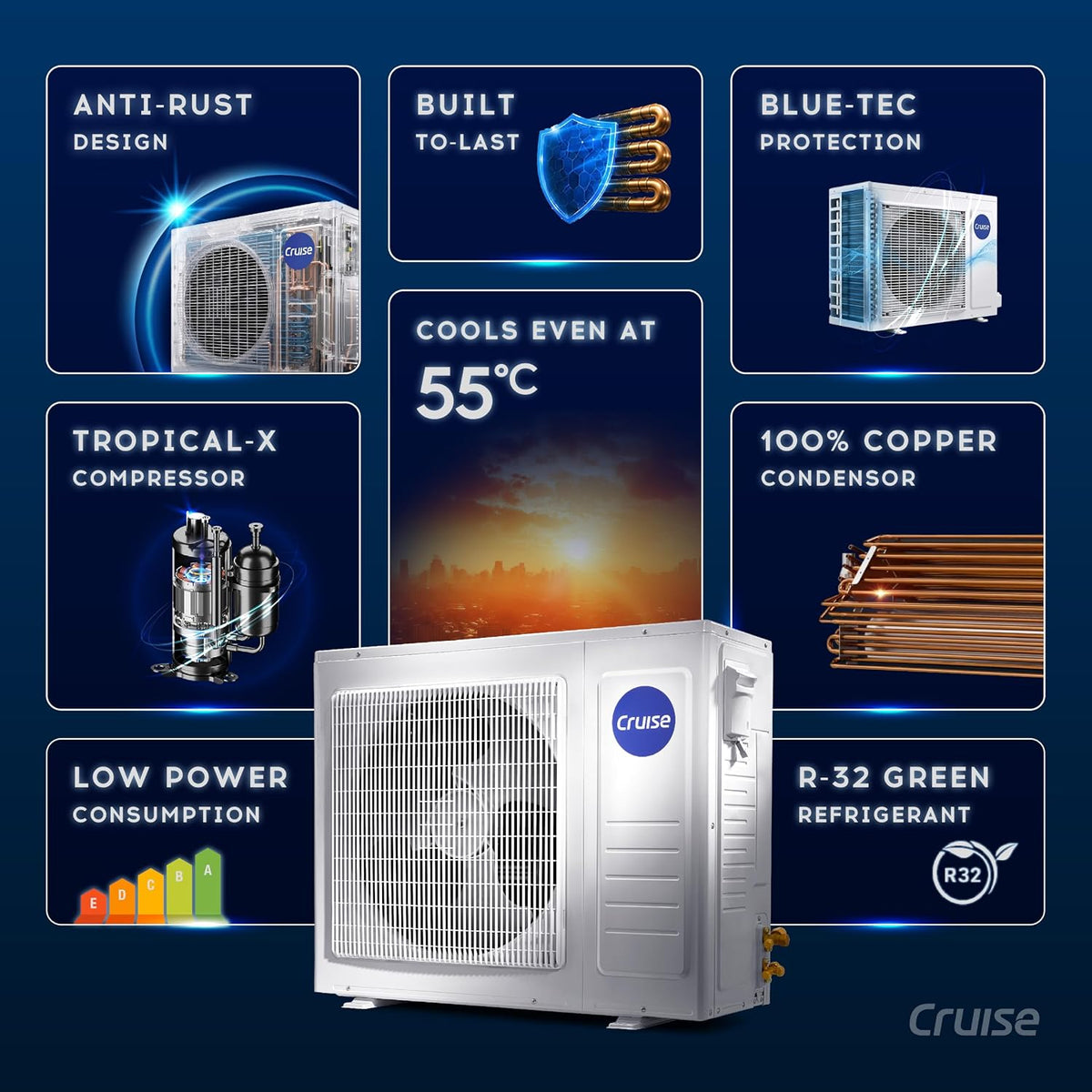 Cruise 1.5 Ton 3 Star VarioQool Inverter Split AC (New BEE, CWCVBM-VQ3D173)-4