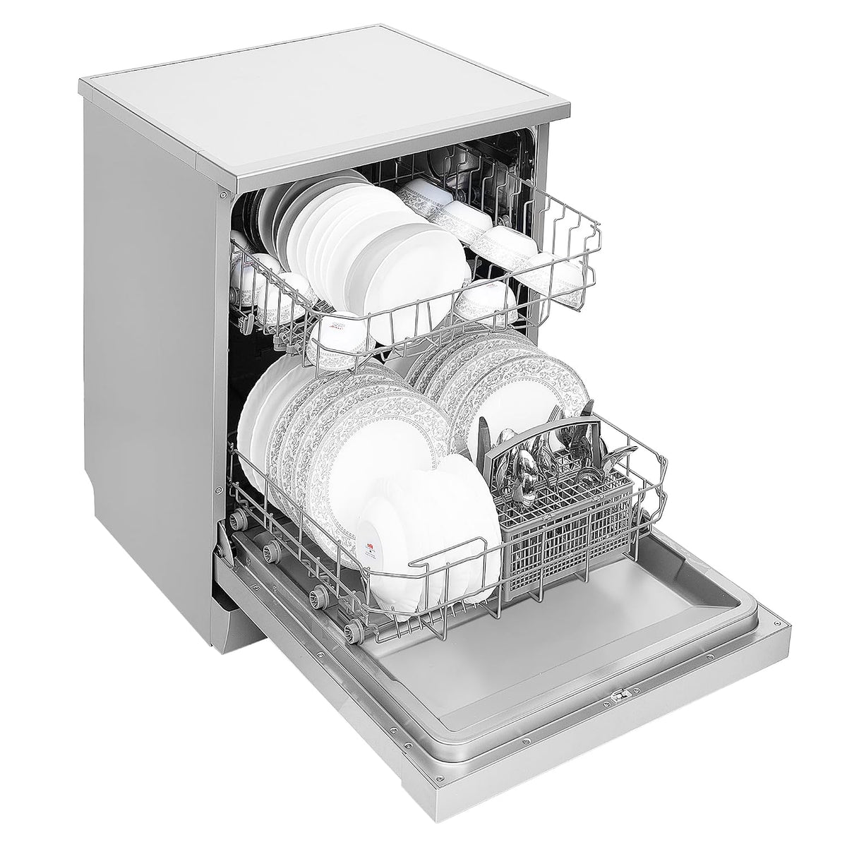 Faber 12 Place Dishwasher | 6 Wash Programs | Adjustable & Foldable Racks | Salt & Rinse Aid Indicators | Aqua Stop | En