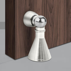 Plantex Door Stopper for Home/High Grade Stainless Steel Door Catcher/5 Inch Door Magnet Stopper/360 Degree Angle Door Magnet for Home/Office/Hotel - (Matt)-1