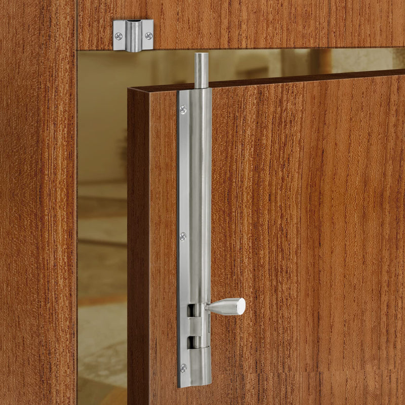 Plantex Stainless Steel Tower Bolt/Tower Bolt for Home,Offices Doors and Windows/Tower Bolt for Main Door/Door Latch/Kundi/Chitakini/Door Latch for Windows - Pack of 6 (Matt Finish, 8 inch)-2
