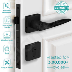 Plantex Premium Door Lock with 3 Years of Warranty/Main Door Lock for Home/Mortise Locks for Door - (PT-002- Black)-2