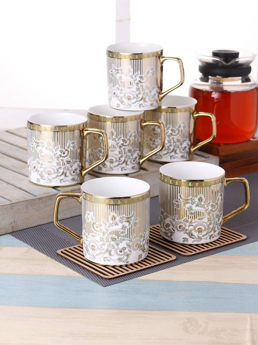 Clay Craft - Director Coffee Mugs Set, 6-pieces, 240ml, Ebony E686, multicolor, standard (CM-DIRECTOR-EBONY-E686)