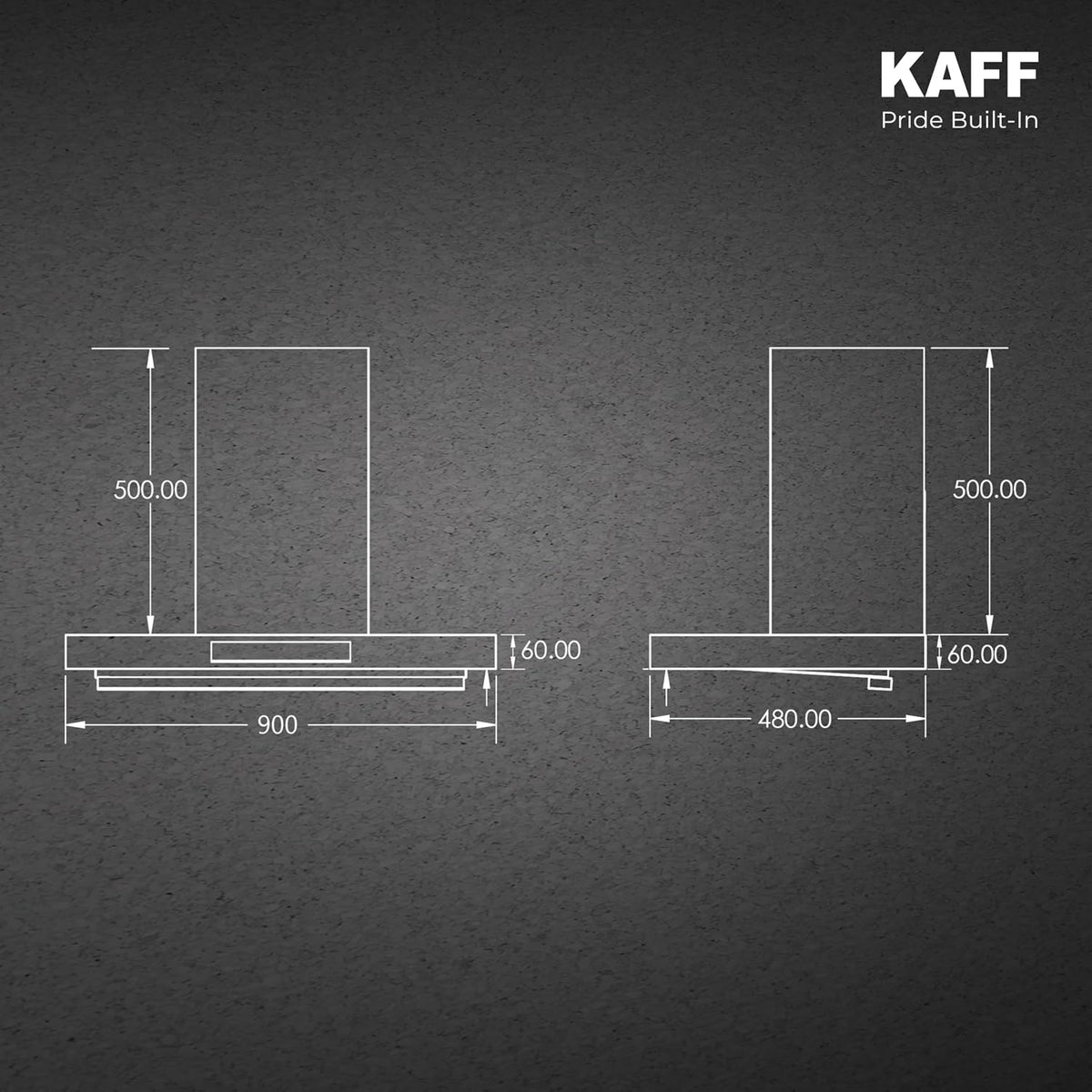 Kaff 90 cm T-Shape Kitchen Chimney, ASHPRO (SUPER)