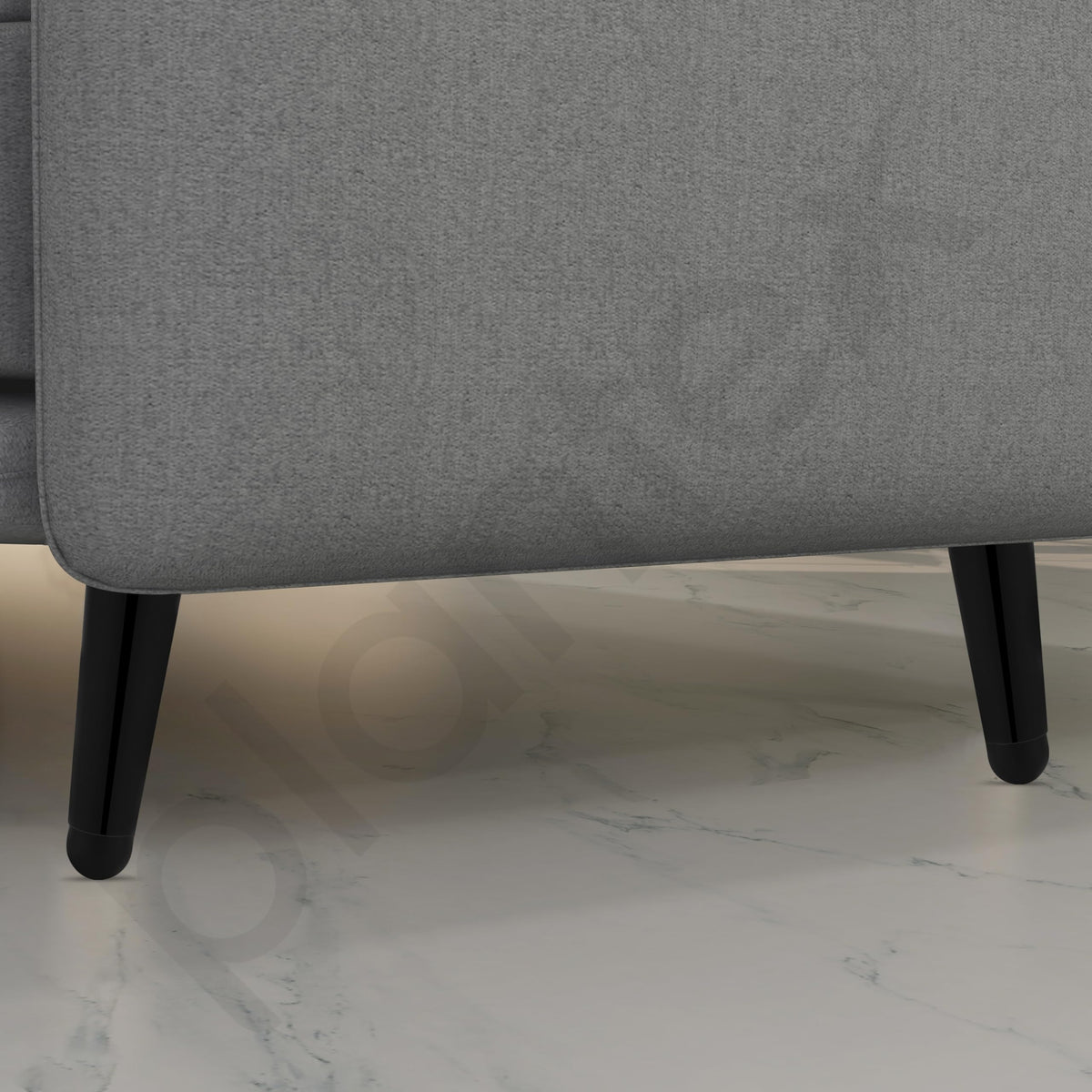 Plantex Heavy Duty Stainless Steel 4 inch Sofa Leg/Bed Furniture Leg Pair for Home/Furniture Sofa Legs for Table/Support Legs/Furniture Leg (Black) Set of 4 Pcs (Model APS-DTS-54)